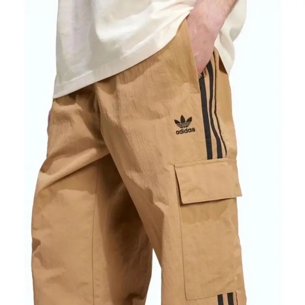 $80 NEW MEN’S ADIDAS ORIGINALS 3 STRIPES CARGO TREFOIL PANTS Sz Large